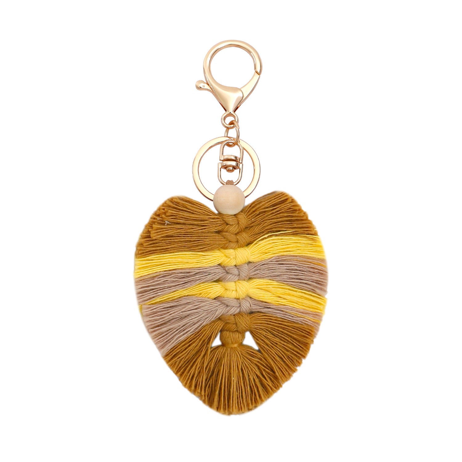 Wholesale of Autumn and Winter Leaves Bohemian Tassels Thanksgiving Alloy Keychains